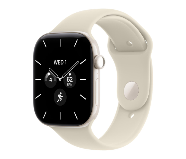 Apple Watch 12 46/Biała perła Ceramika/Piaskowy Pasek S/M 5G - 1594094 - zdjęcie